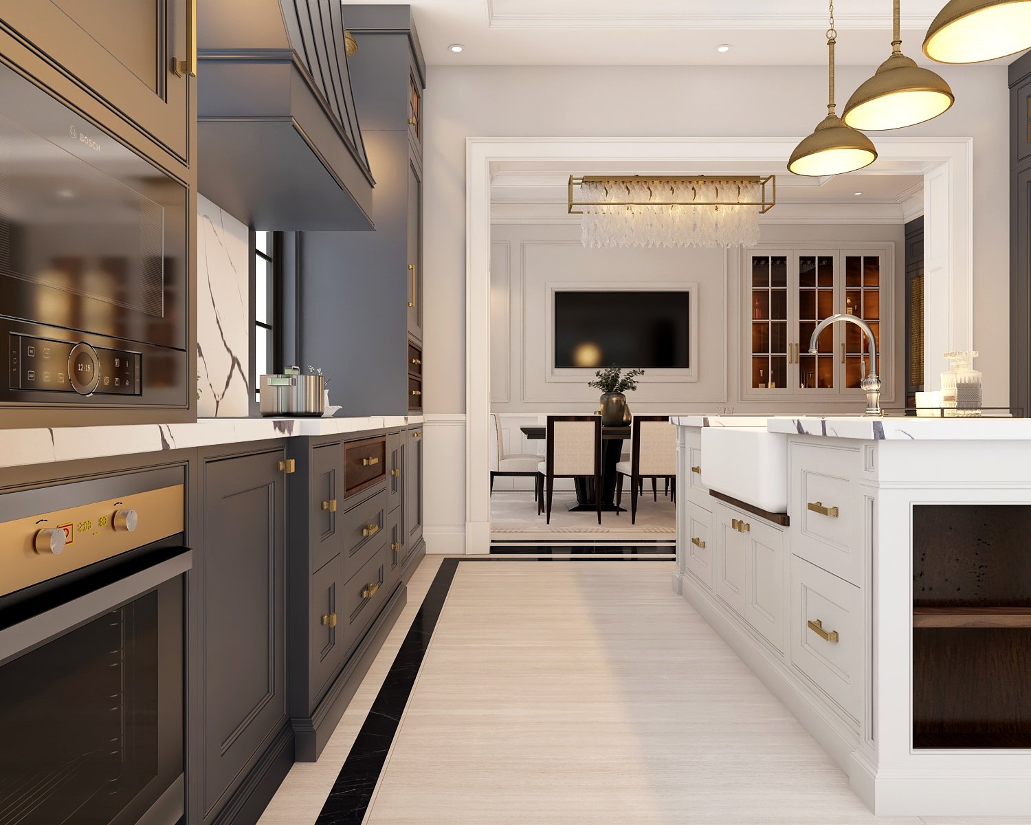 Tủ Bếp Sơn Inchem Cao Cấp 035