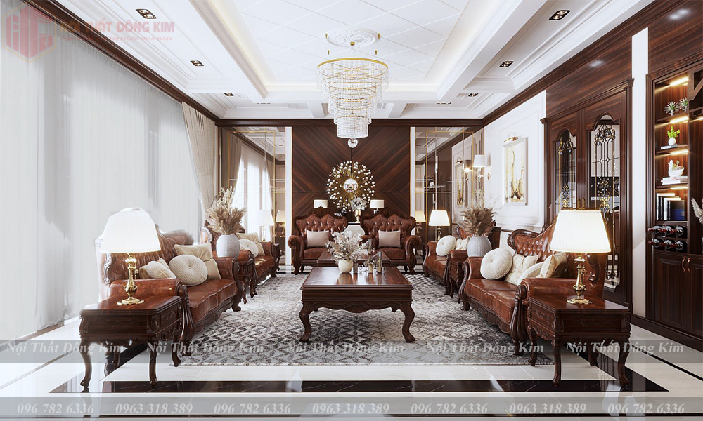 Tủ bếp gỗ gõ Đỏ TBGD 020