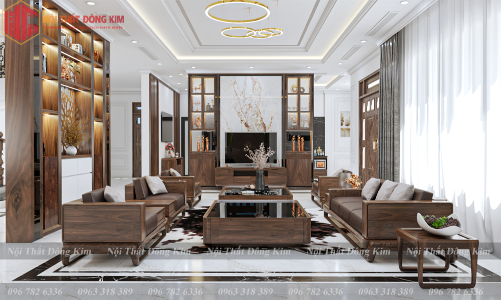 Tủ bếp gỗ óc chó 028