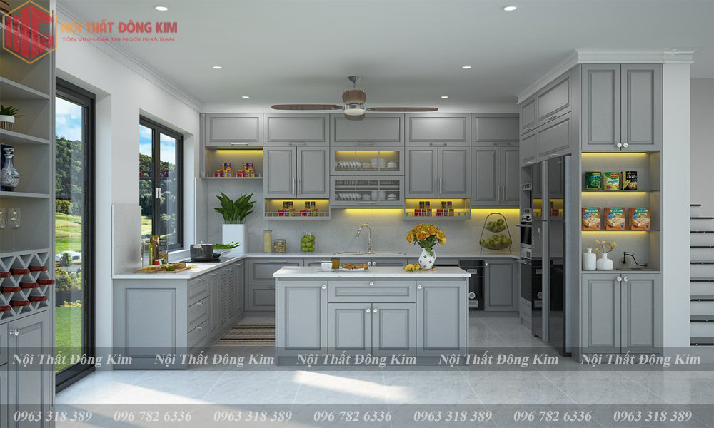 Tủ Bếp Sơn Inchem Cao Cấp 09