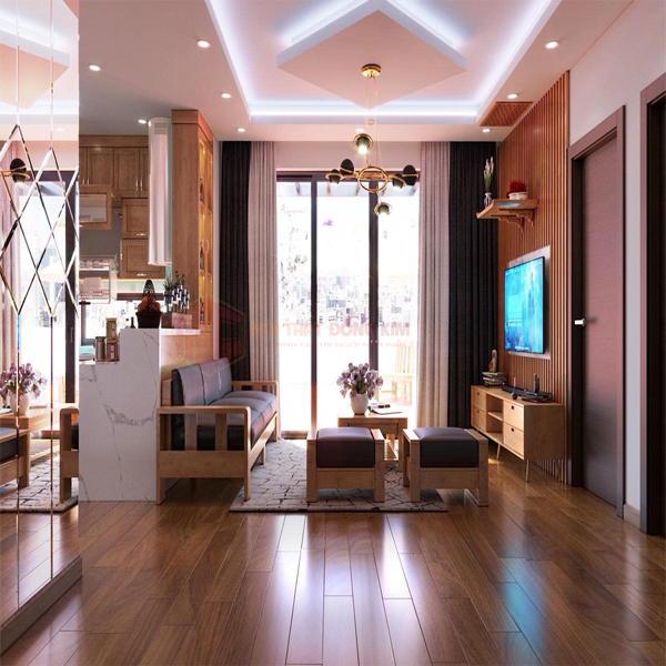 Vách ngăn phòng khách 04