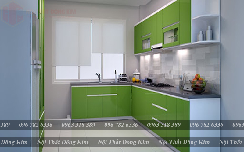 Tủ Bếp Cánh Kính Cường Lực Cao Cấp 09