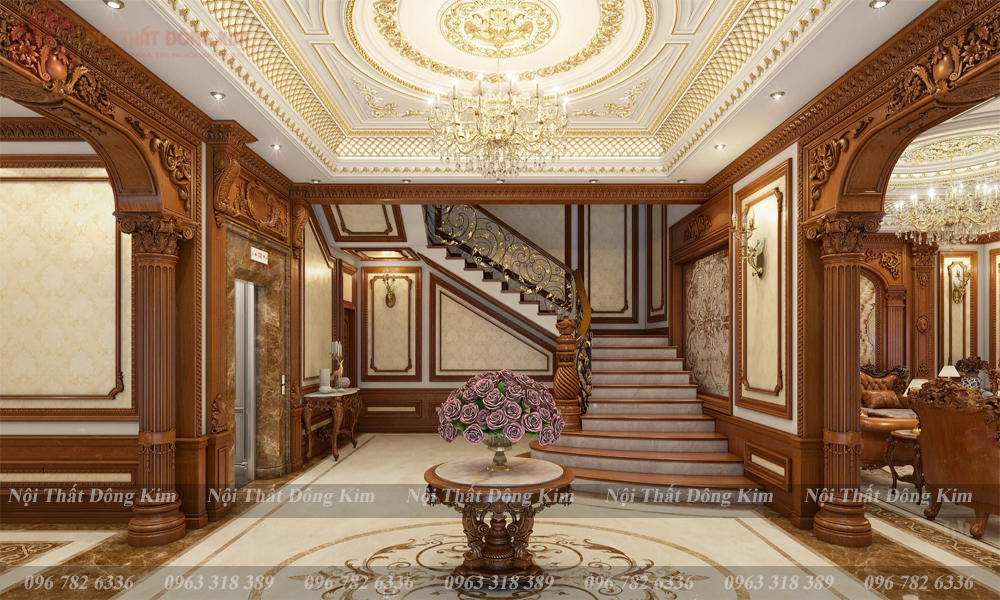 Tủ bếp gỗ gõ Đỏ TBGD 019