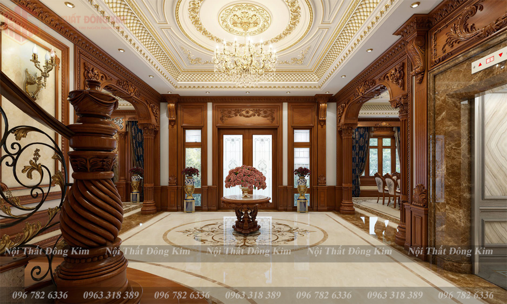 Tủ bếp gỗ gõ Đỏ TBGD 019