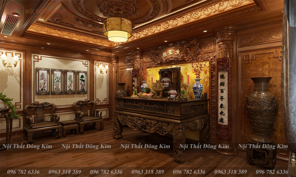 Tủ bếp gỗ gõ Đỏ TBGD 019