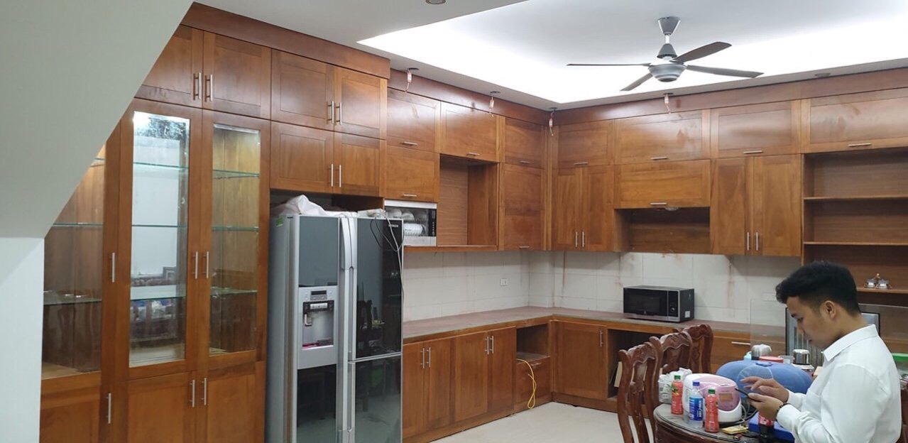 Tủ Bếp Gỗ Dổi TBGD 05