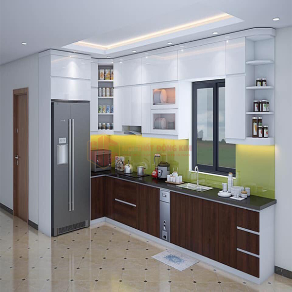 Tủ bếp cho nhà nhỏ, chật hẹp