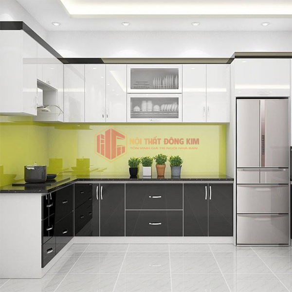 Tủ bếp hình chữ L 06