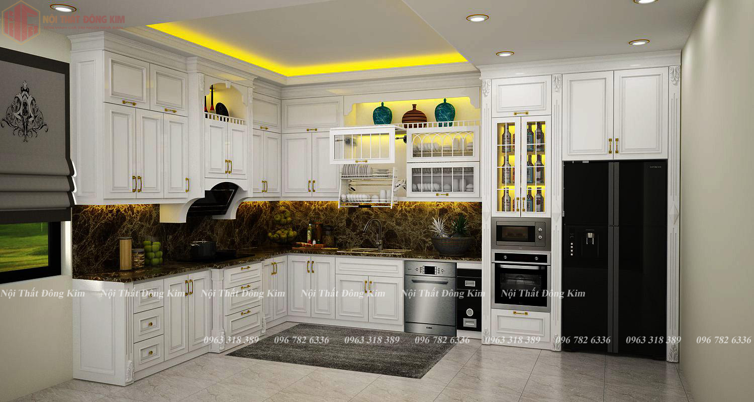 Tủ bếp cổ điển 016