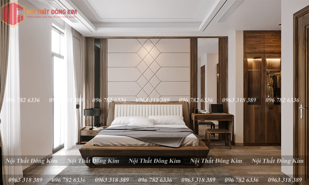 Tủ bếp gỗ óc chó 016