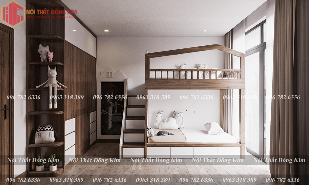 Tủ bếp gỗ óc chó 017