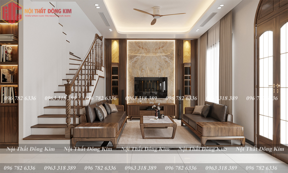 Tủ bếp gỗ óc chó 013