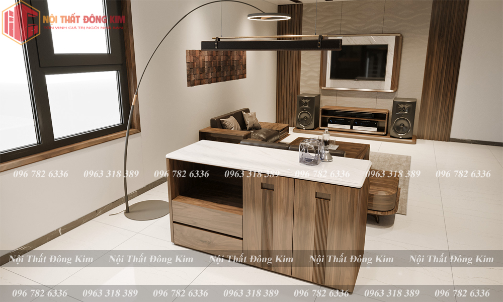 Tủ bếp gỗ óc chó 014