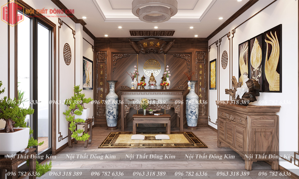 Tủ bếp gỗ óc chó 015