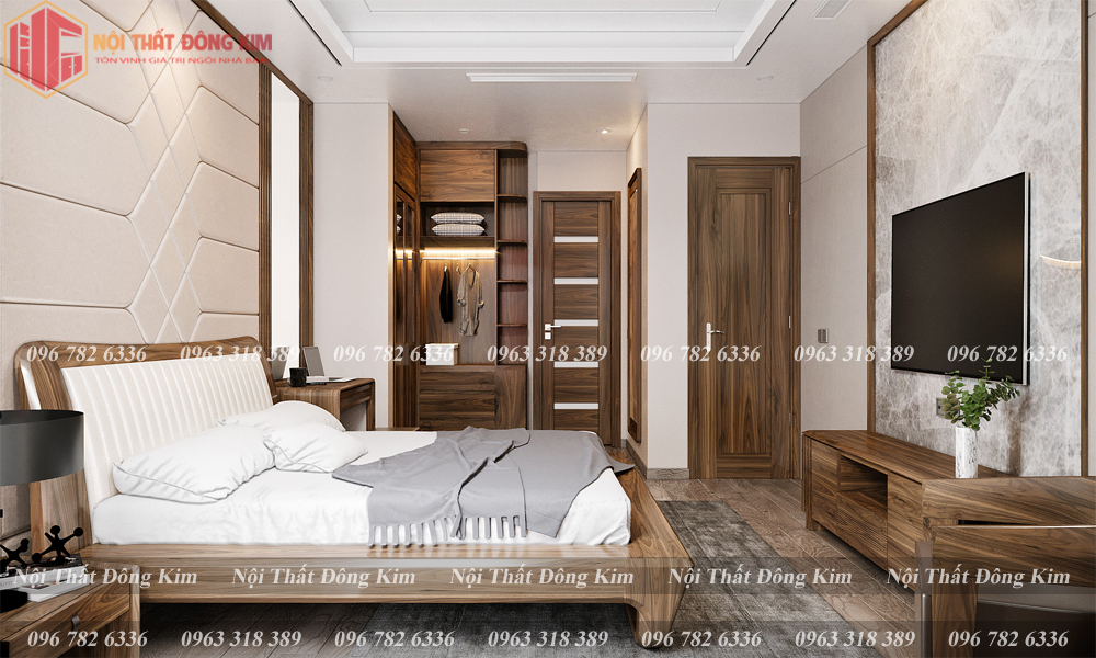 Tủ bếp gỗ óc chó 016