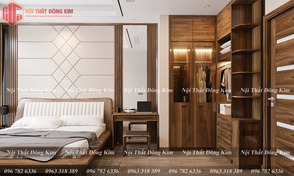 Tủ bếp gỗ óc chó 016