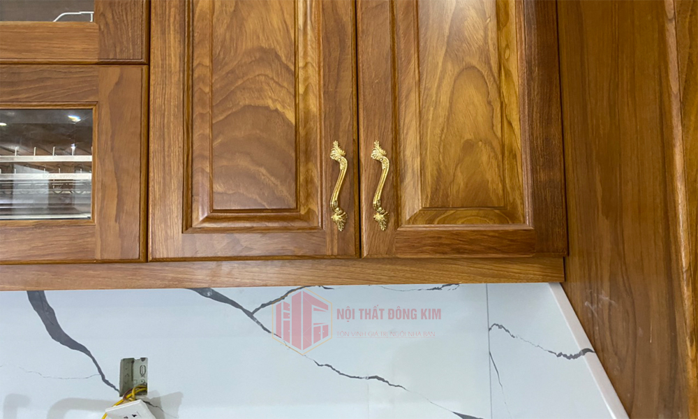 Tủ bếp gỗ gõ Đỏ TBGD 010