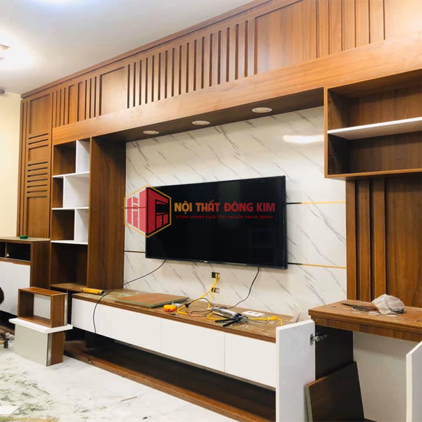 Tủ bếp gỗ gõ Đỏ TBGD 04