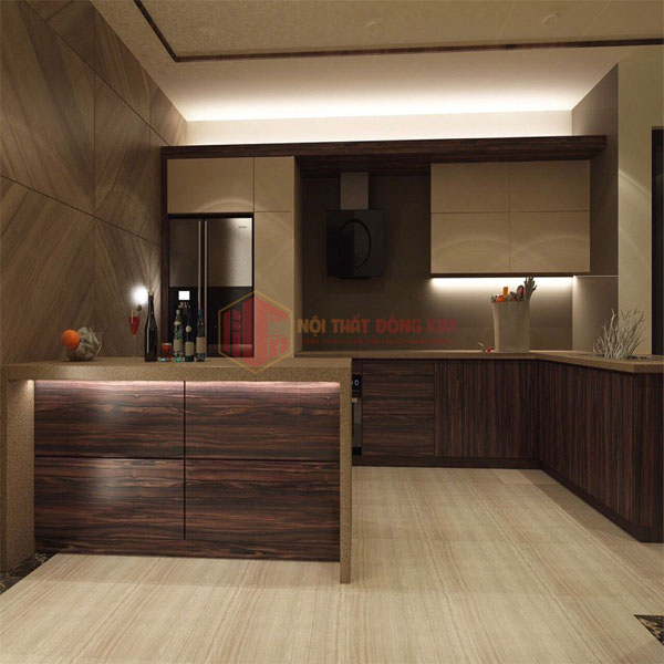 Tủ bếp gỗ gõ Đỏ TBGD 07