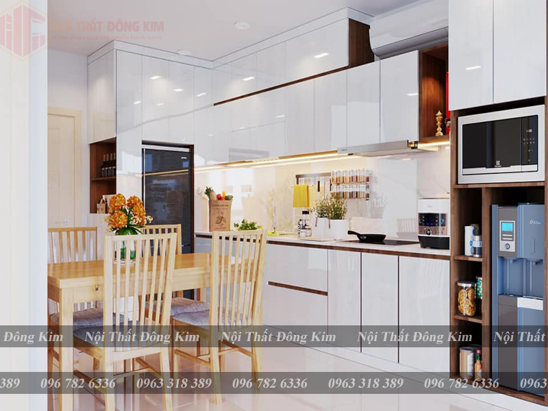 Tủ Bếp Cánh Kính Cường Lực Cao Cấp 03