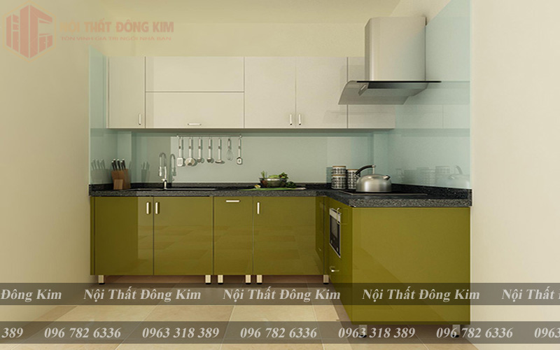 Bếp Cánh Kính Cường Lực Cao Cấp 015