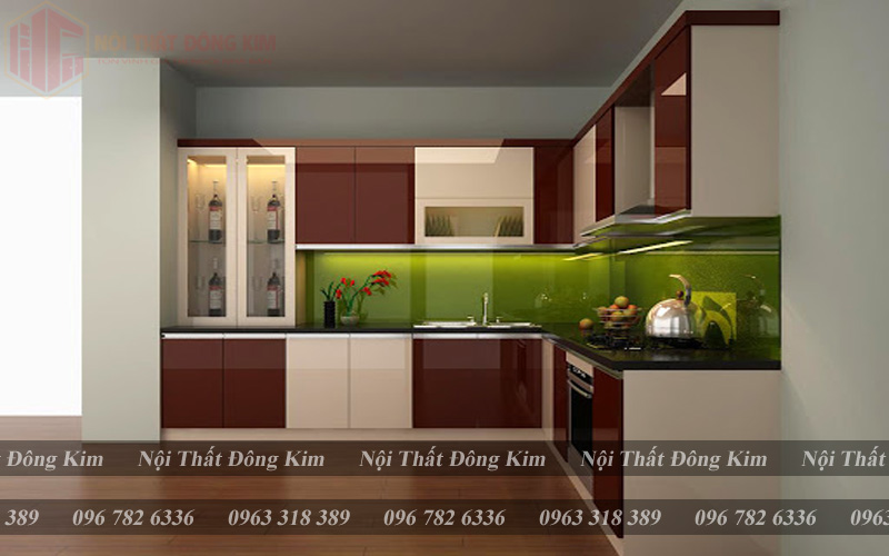 Bếp Cánh Kính Cường Lực Cao Cấp 021