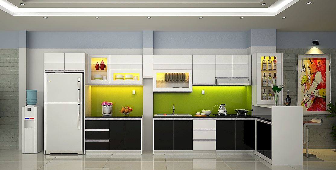 Tủ bếp Melamine TBMLM 014