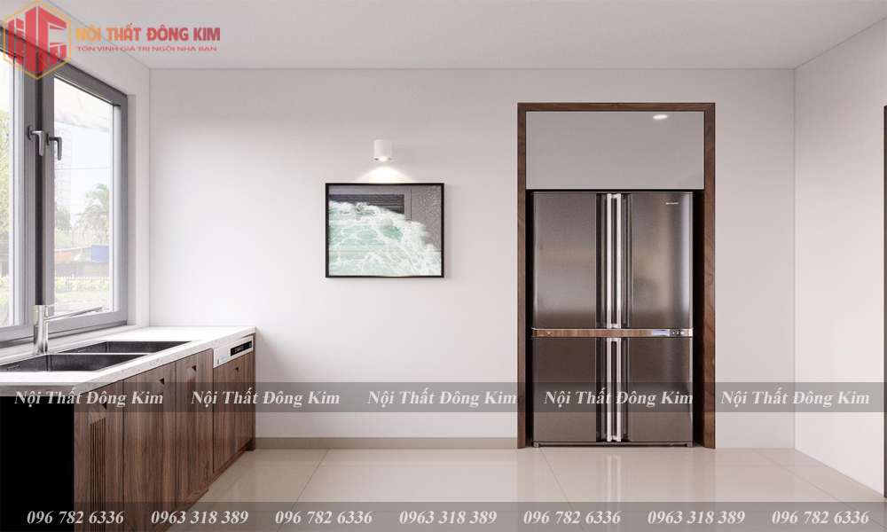 Tủ bếp gỗ óc chó 021
