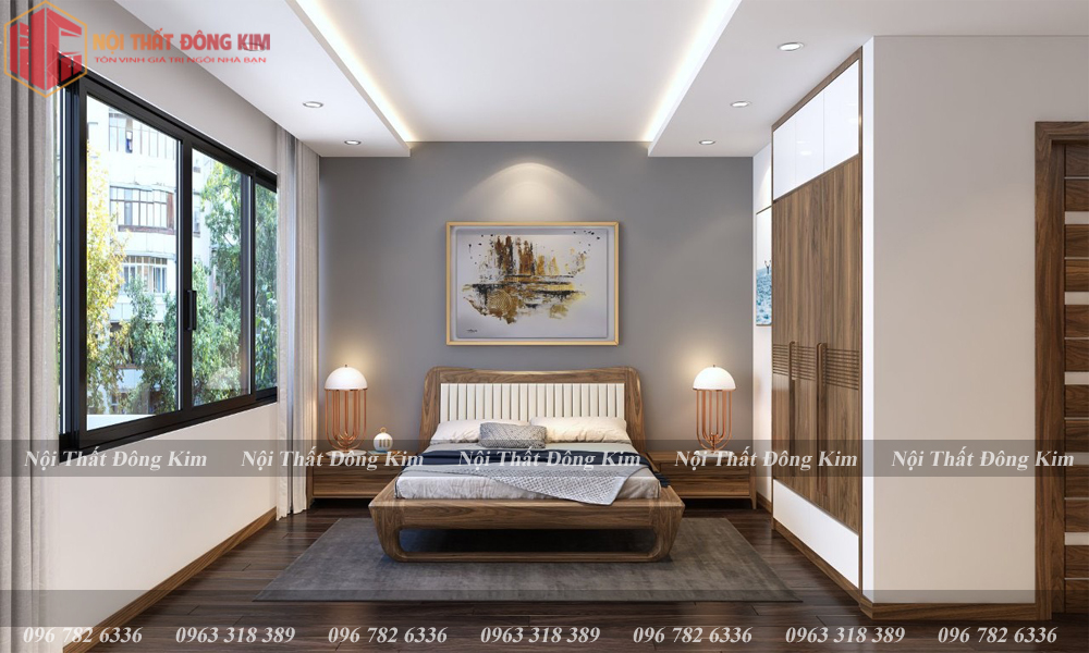 Tủ bếp gỗ óc chó 019