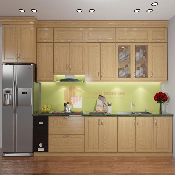Tủ bếp gỗ sồi Mỹ TBSM 07
