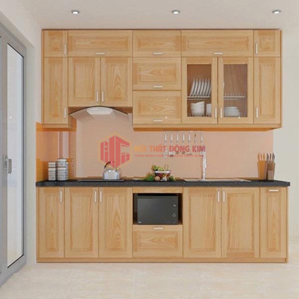Tủ bếp gỗ sồi Mỹ TBSM 01