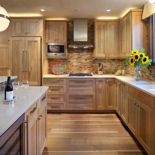 Tủ bếp gỗ sồi Mỹ TBSM 015