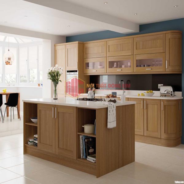 Tủ bếp gỗ sồi Mỹ TBSM 02