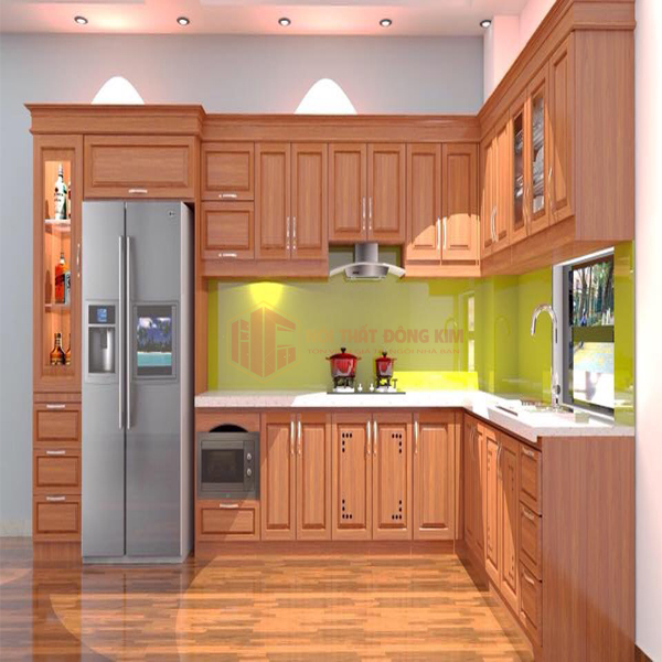 Tủ bếp gỗ sồi Nga TBSN 013