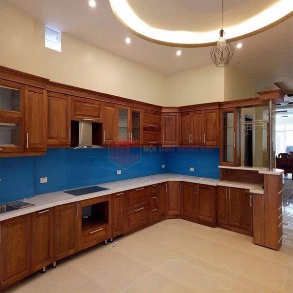 Tủ bếp gỗ sồi Nga TBSN 013