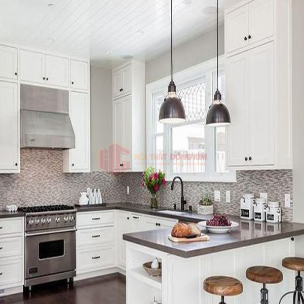 Tủ bếp gỗ sồi Nga TBSN 026