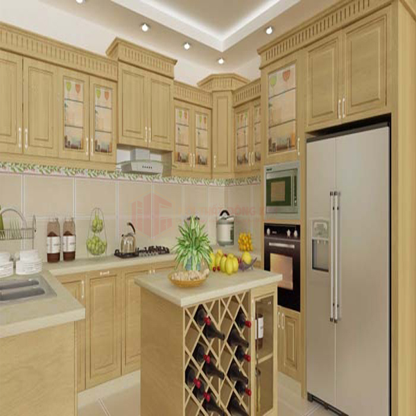 Tủ bếp gỗ sồi Nga TBSN 033