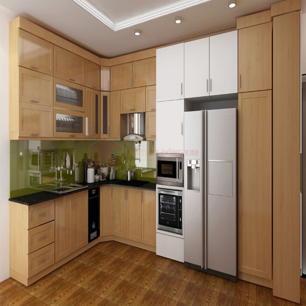 Tủ bếp gỗ sồi Nga TBSN 037