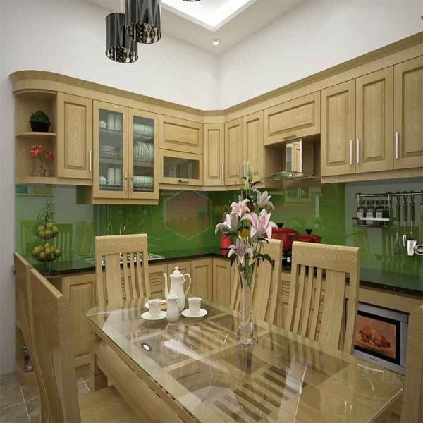 Tủ bếp gỗ sồi Nga TBSN 019