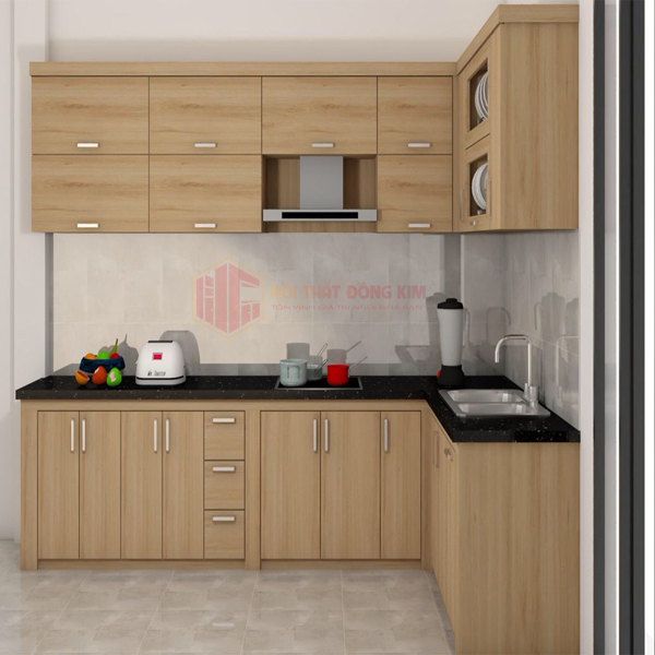 Tủ bếp gỗ Veneer TBGV 01