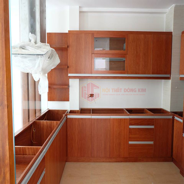 Tủ bếp gỗ Veneer TBGV 06