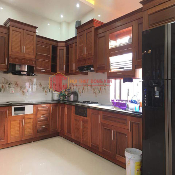 Tủ bếp gỗ Xoan Đào TBXD 09