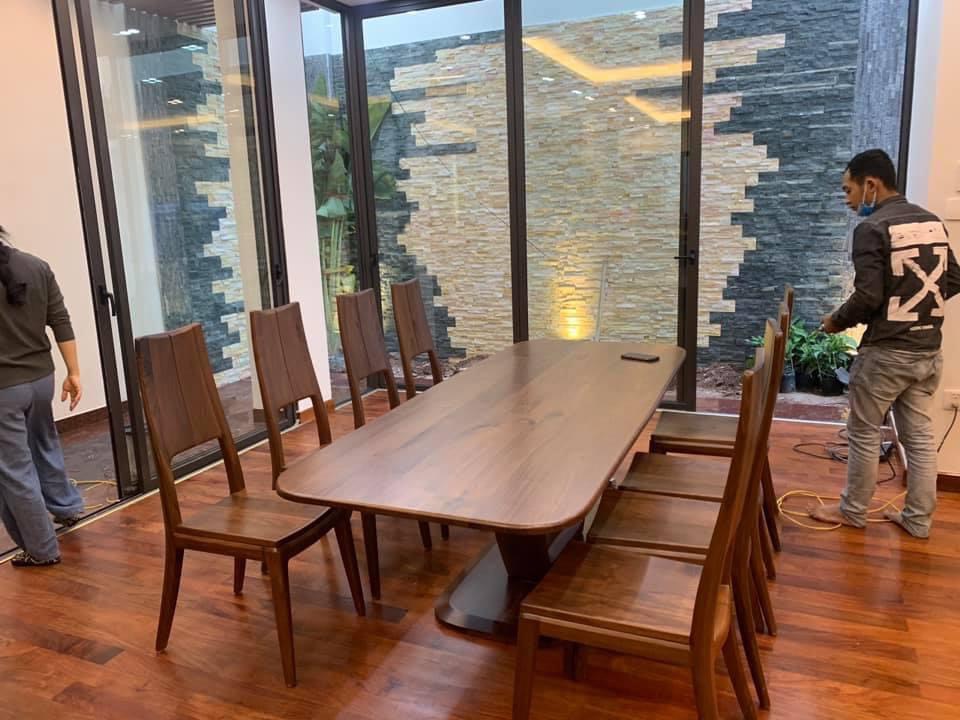 Tủ bếp gỗ gõ Đỏ TBGD 013