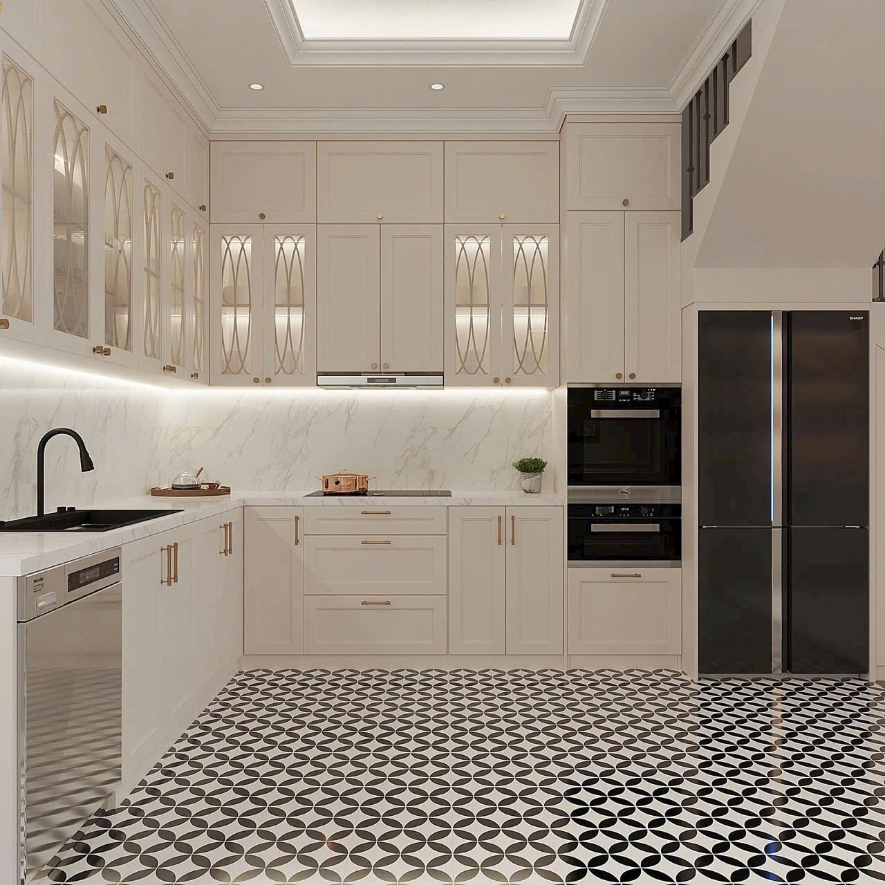 Tủ Bếp Sơn Inchem Cao Cấp 036