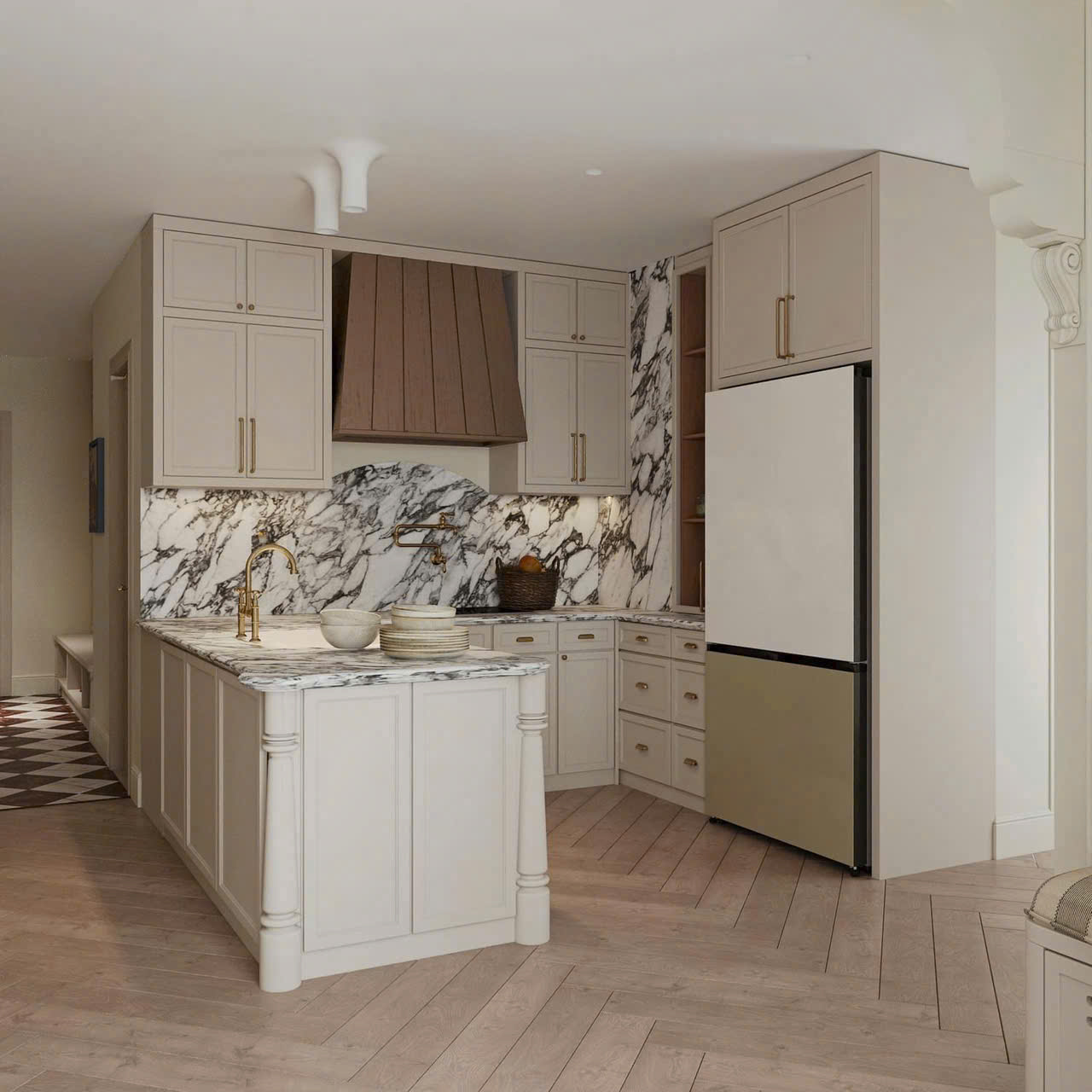 Tủ Bếp Sơn Inchem Cao Cấp 038