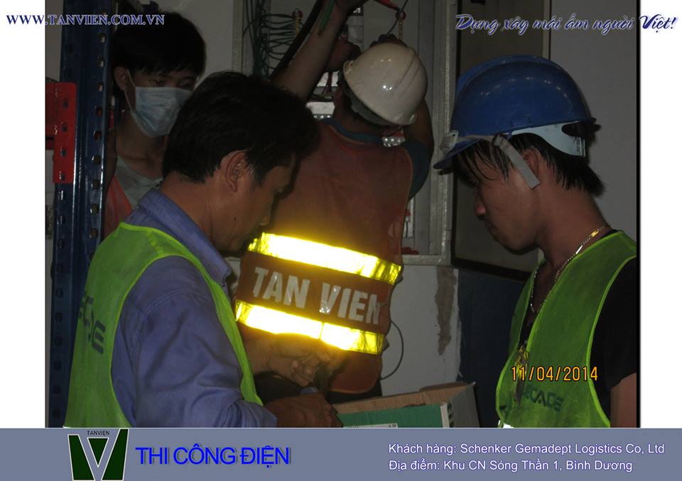 Lắp đặt điện nguồn Khu sạc pin - Schenker Sóng Thần 1 - Bình Dương