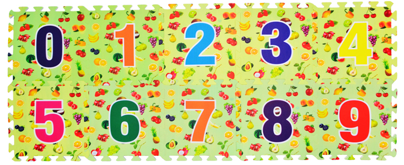 Thảm xốp lót sàn cho bé hình số in 2