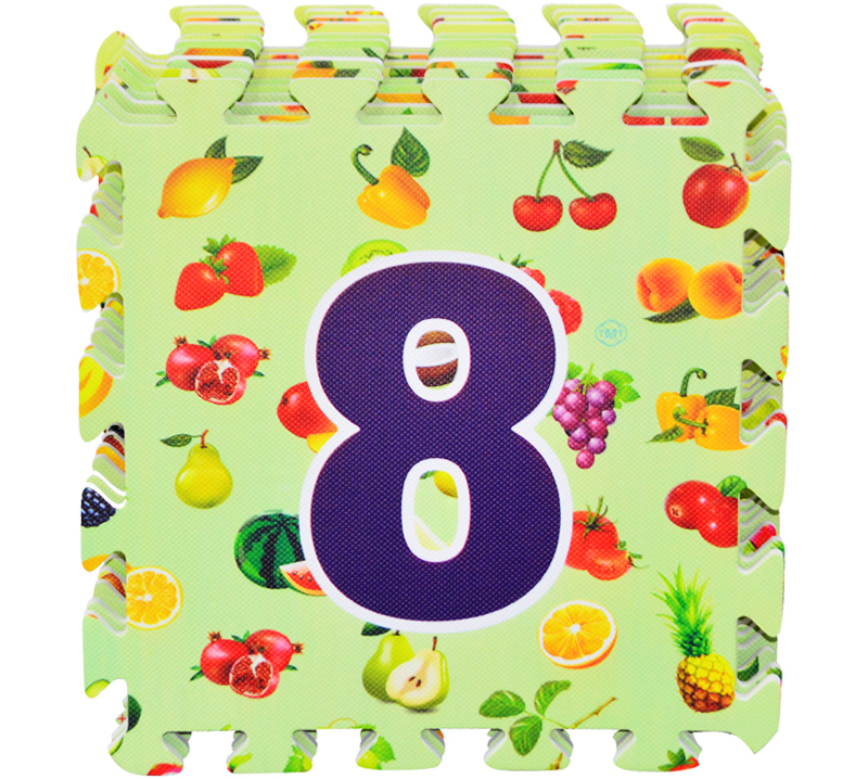 Thảm xốp lót sàn hình số in