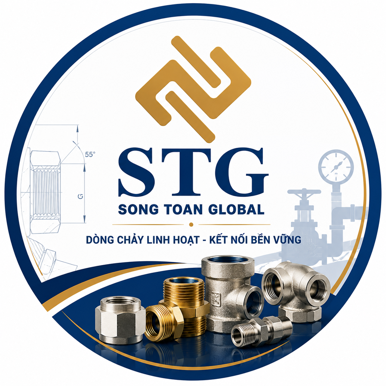 Ren ISO 228-1 (BSPP) – Tiêu Chuẩn Ren Song Song 55° Phổ Biến Trong Công Nghiệp