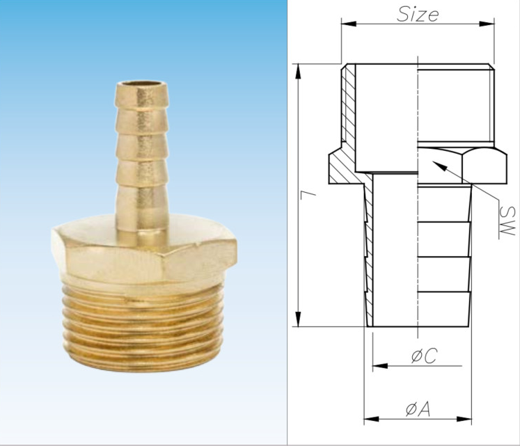 Béc Ren Ngoài Đuôi Chuột / Hose Tail Connectors Thread Male Là Gì ?